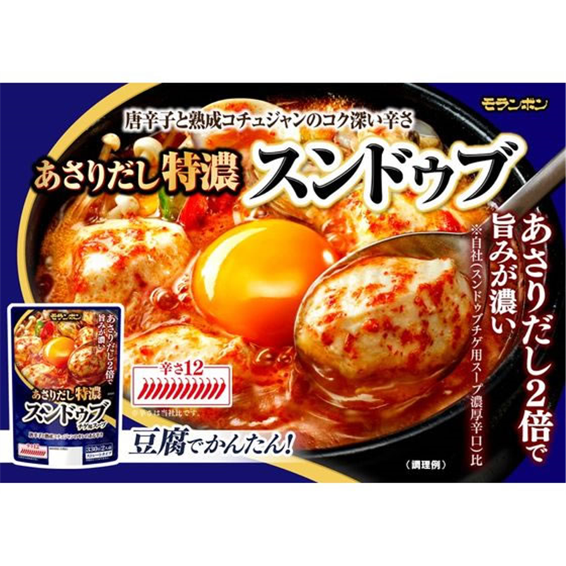 モランボン あさりだし特濃 スンドゥブチゲ用スープ 330g 1個※軽（ご注文単位1個）【直送品】