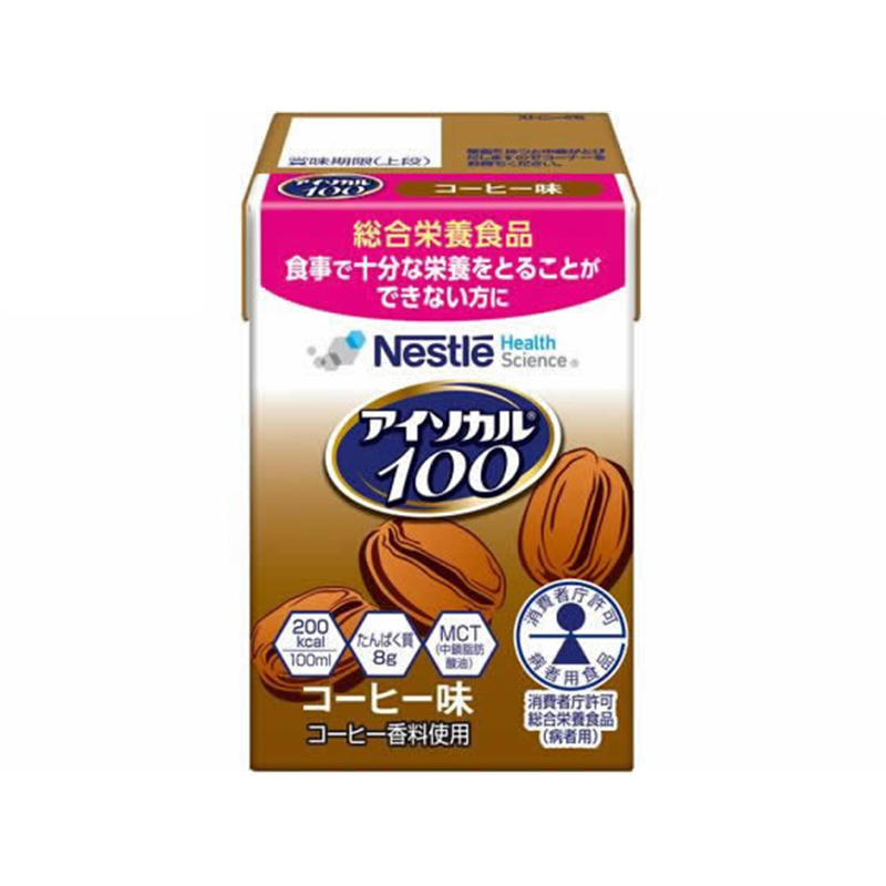 ネスレ アイソカル100 コーヒー味 100mL 1本※軽（ご注文単位1本）【直送品】