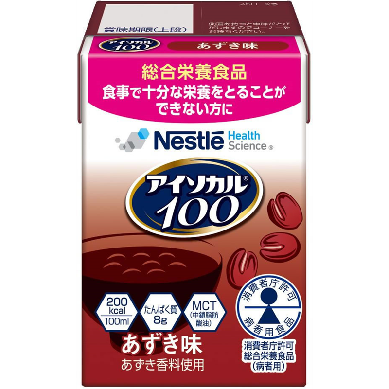 ネスレ アイソカル100 あずき味 100mL 1本※軽（ご注文単位1本）【直送品】