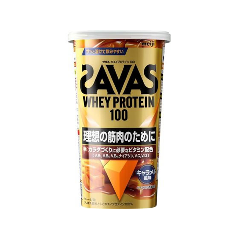 明治 ザバス ホエイプロティン100 キャラメル 280g 1個※軽（ご注文単位1個）【直送品】