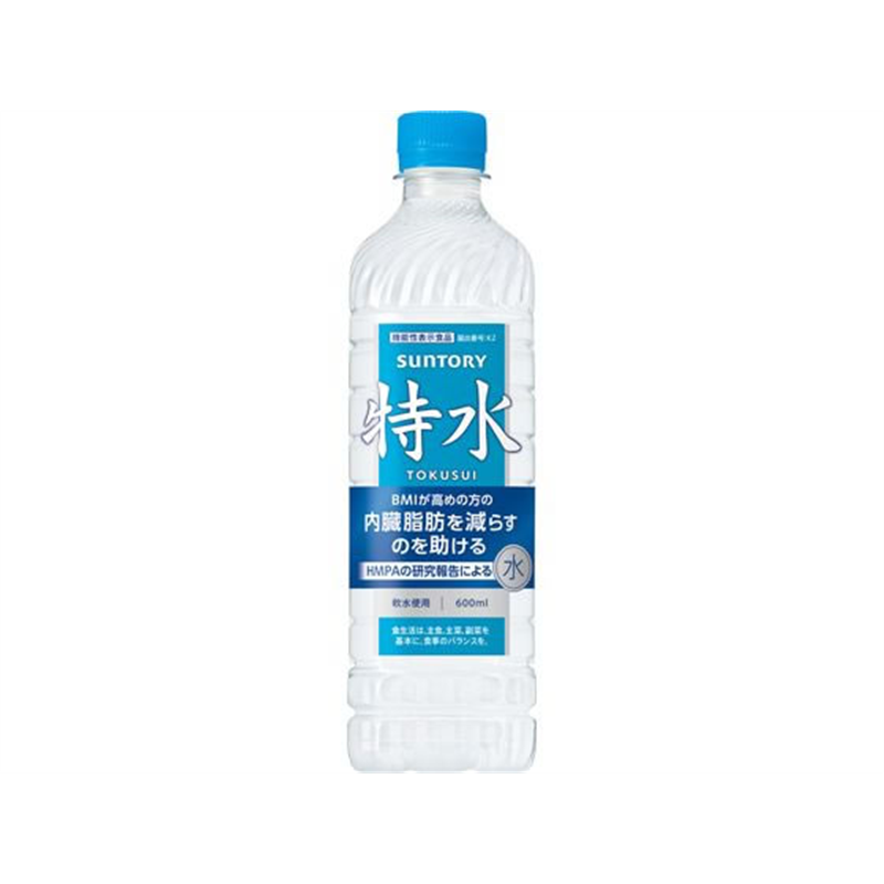 サントリー 特水 機能性表示食品 600mL 1本※軽（ご注文単位1本）【直送品】