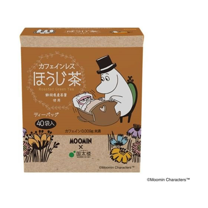 国太楼 ムーミン カフェインレス ほうじ茶 三角ティーバッグ 40P 1個※軽（ご注文単位1個）【直送品】