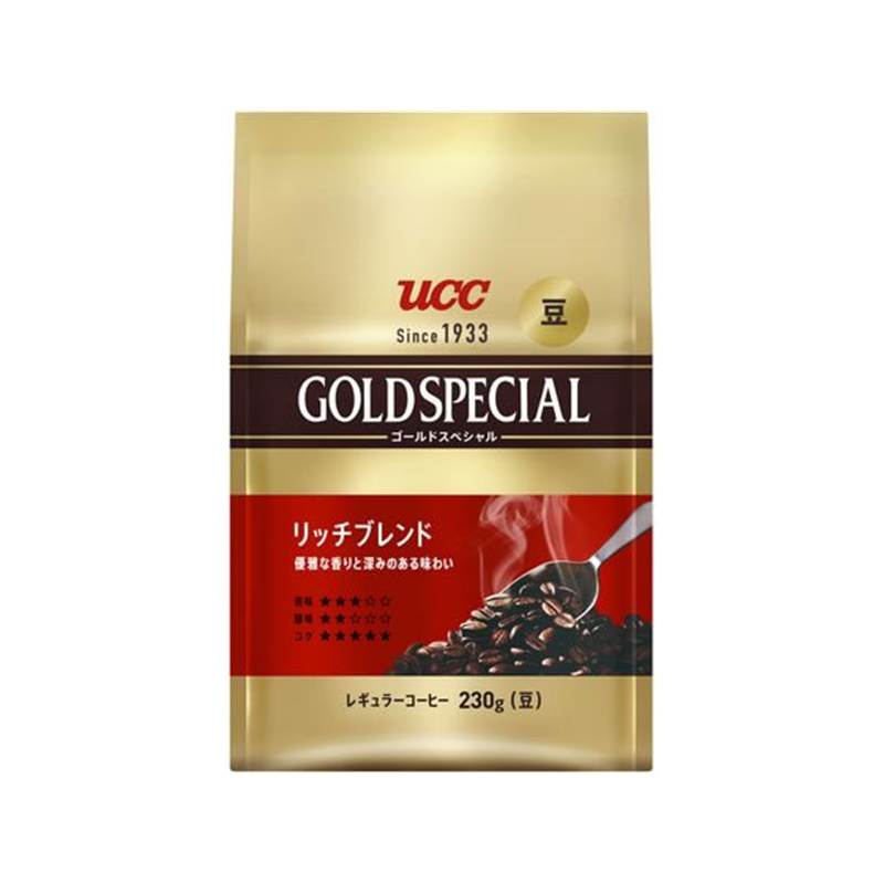 UCC ゴールドスペシャル 炒り豆 リッチブレンド 230g 1個※軽（ご注文単位1個）【直送品】