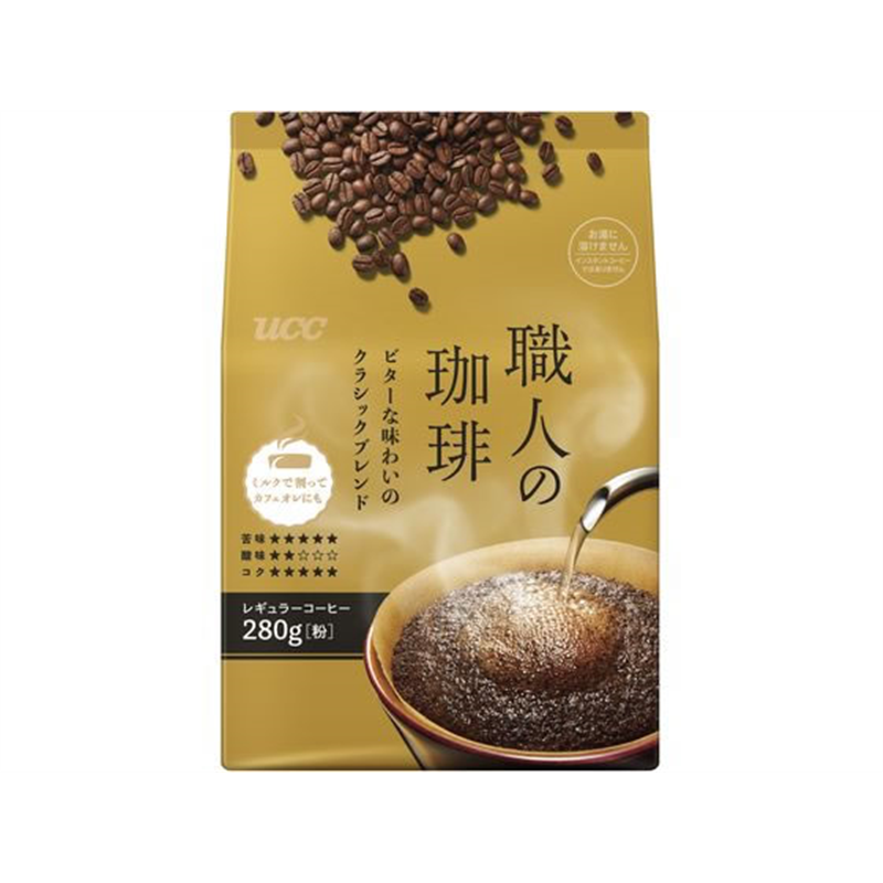 UCC 職人の珈琲 ビターな味わいのクラシックブレンド 280g 1個※軽（ご注文単位1個）【直送品】
