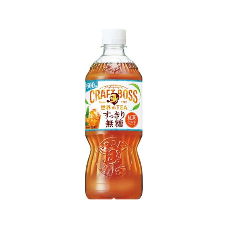 サントリー クラフトボス 世界のTEA すっきり無糖 600mL 1本※軽（ご注文単位1本）【直送品】