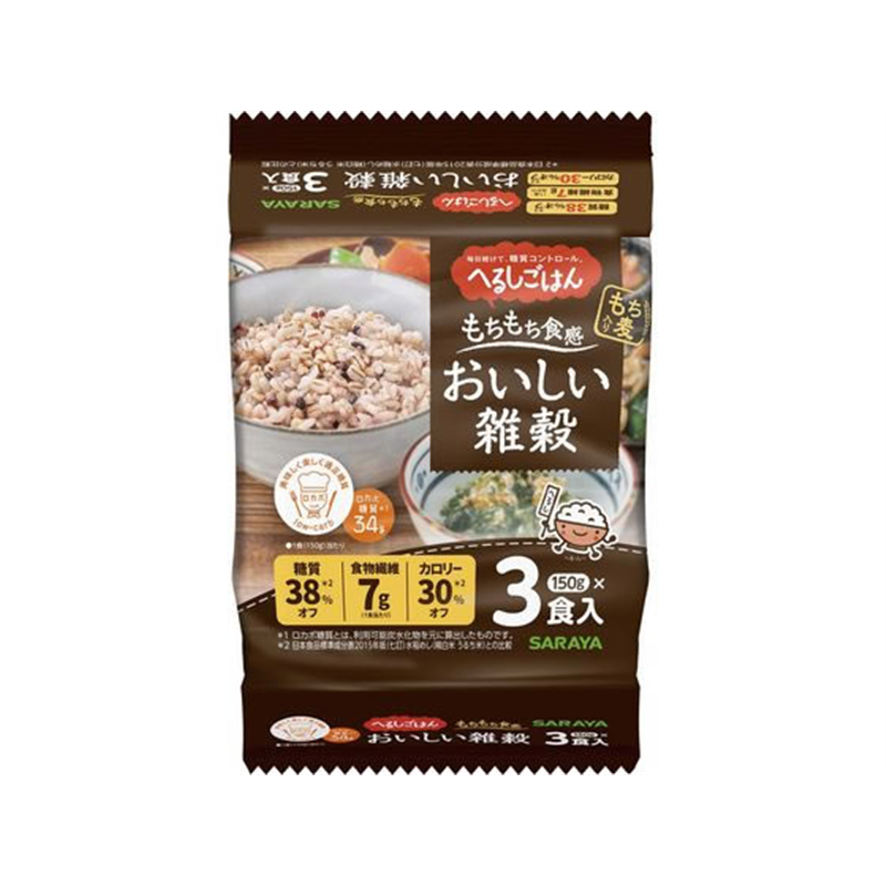 サラヤ へるしごはん雑穀 150g×3食 1パック※軽（ご注文単位1パック）【直送品】