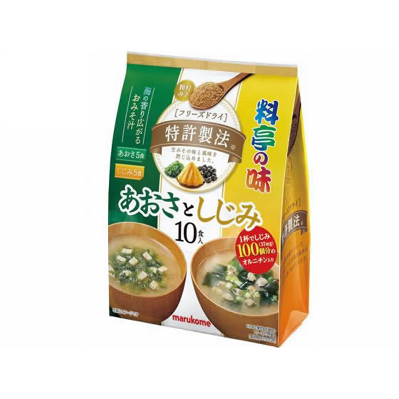 マルコメ お徳用 顆粒 みそ汁あおさとしじみ 10食 1パック※軽（ご注文単位1パック）【直送品】