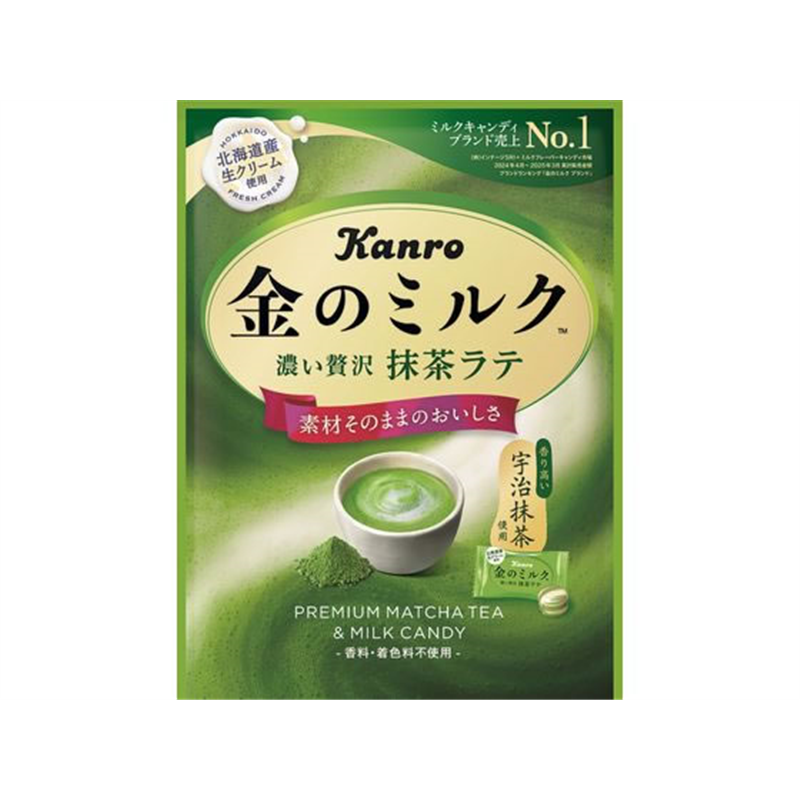 カンロ 金のミルクキャンディ 抹茶ラテ 大容量サイズ 1個※軽（ご注文単位1個）【直送品】