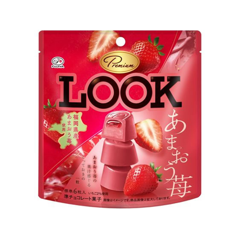 不二家 プレミアムルック あまおう苺 パウチ 1個※軽（ご注文単位1個）【直送品】