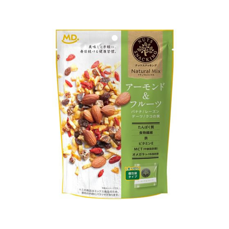 MDホールディングス ナッツスナッキング ナチュラルミックス アーモンド&フルーツ 1個※軽（ご注文単位1個）【直送品】