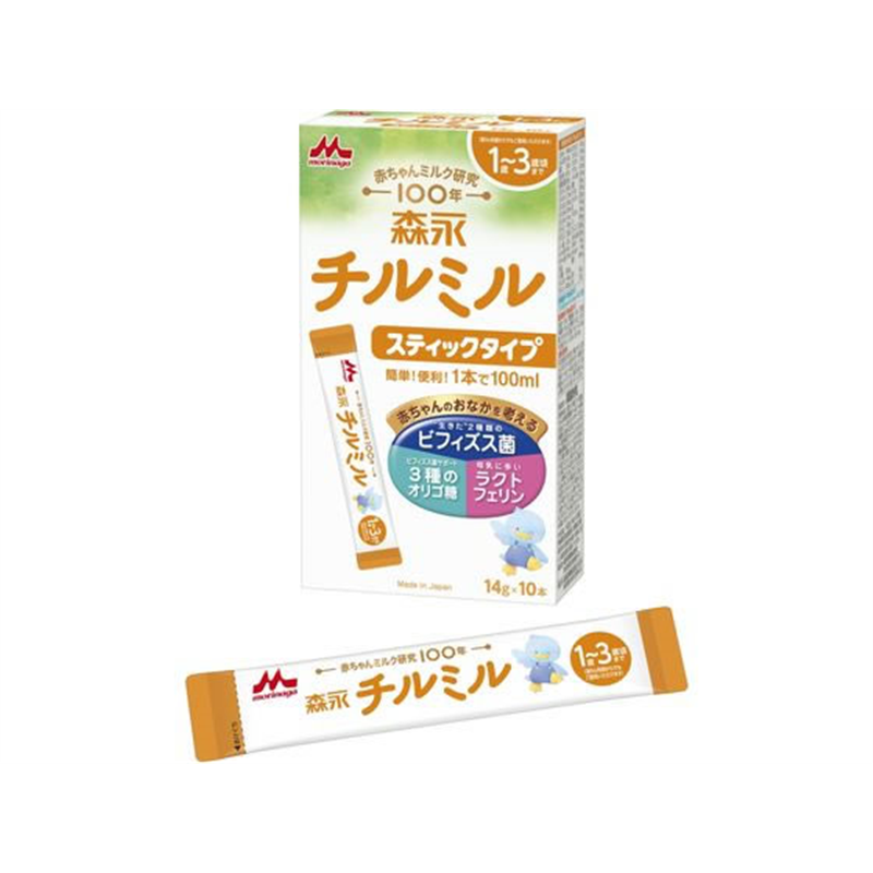 森永乳業 チルミル スティックタイプ 14g×10本入 1個※軽（ご注文単位1個）【直送品】