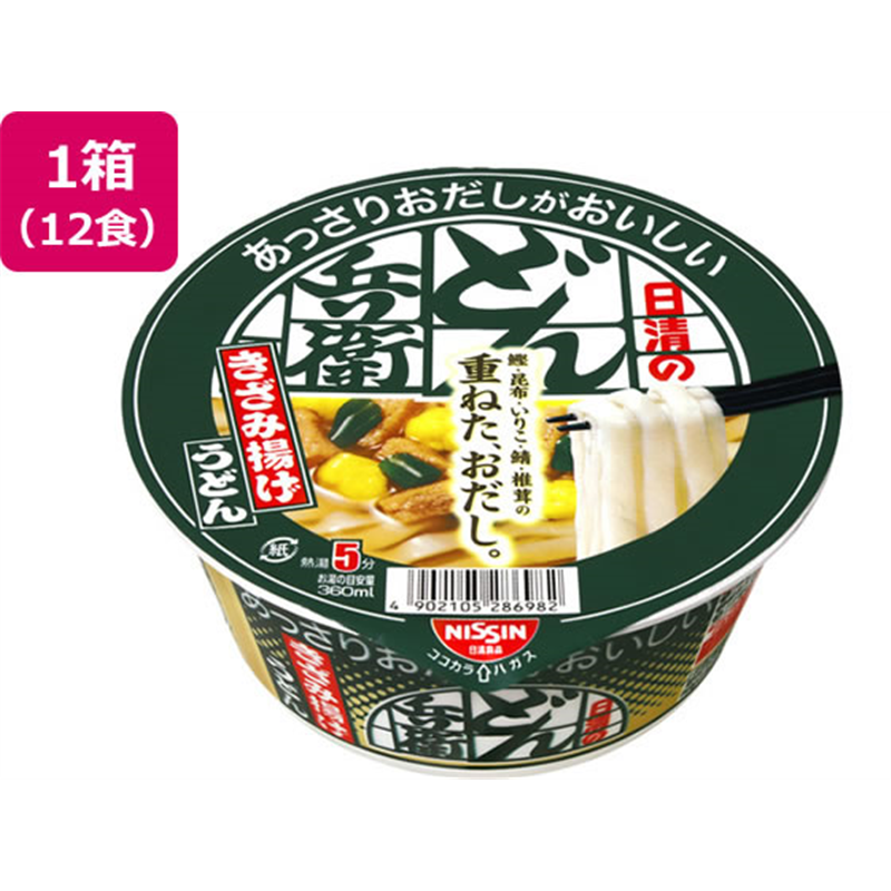 日清食品 あっさりおだしどん兵衛きざみ揚げうどん12コ 1箱※軽（ご注文単位1箱）【直送品】