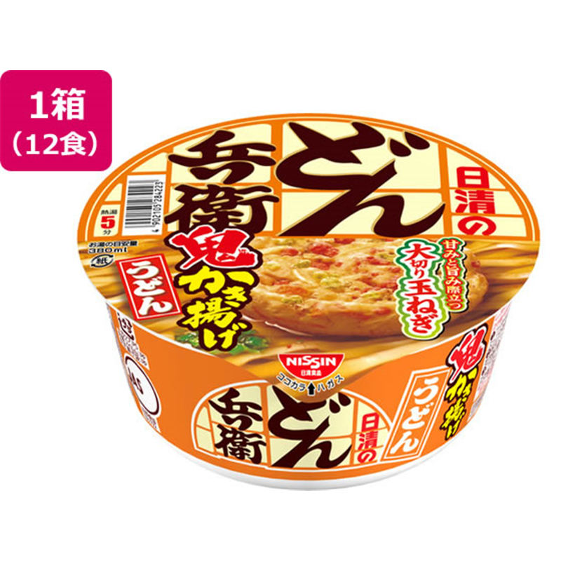 日清食品 日清のどん兵衛 鬼かき揚げうどん 12食 1箱※軽（ご注文単位1箱）【直送品】