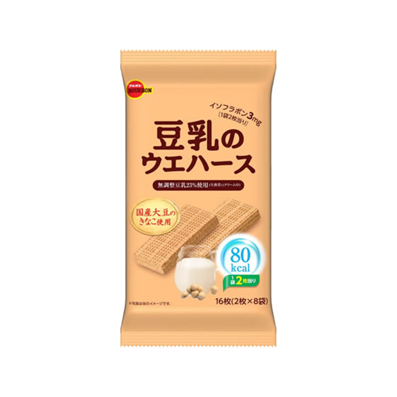 ブルボン 豆乳のウエハース 16枚 1パック※軽（ご注文単位1パック）【直送品】