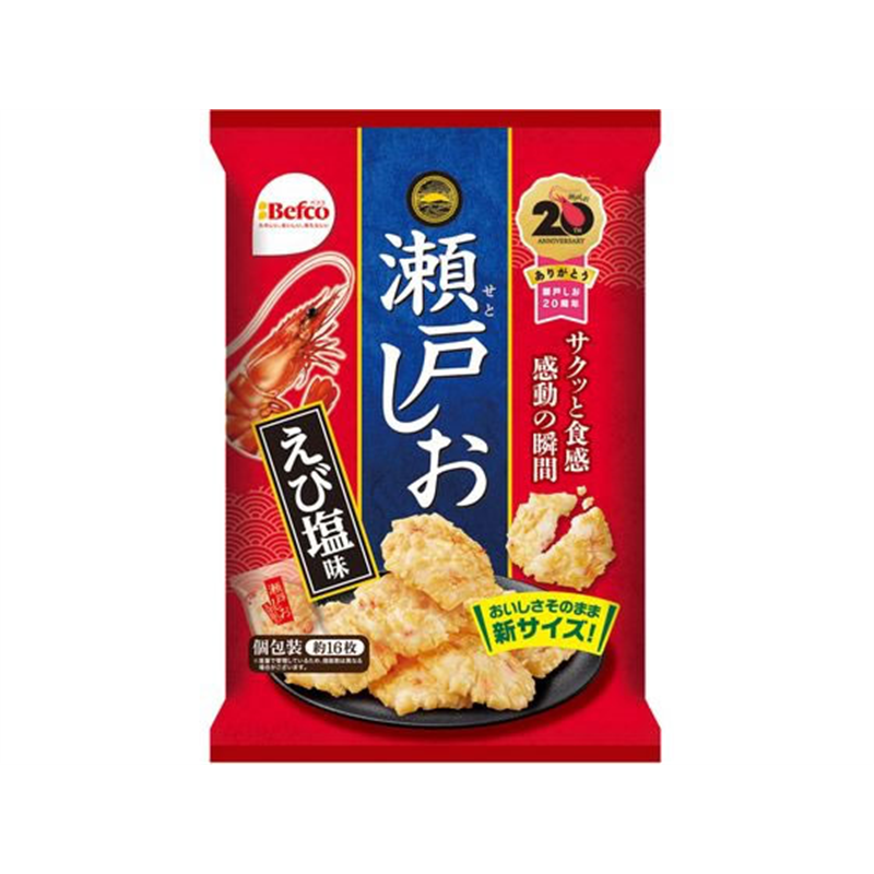 栗山米菓 瀬戸しお えび塩味 76ｇ 1袋※軽（ご注文単位1袋）【直送品】