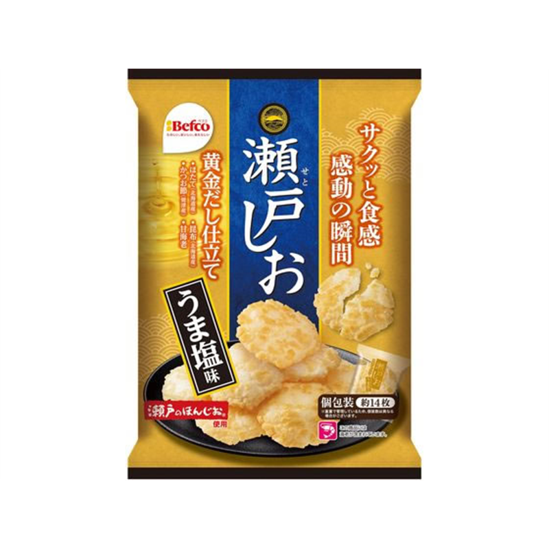 栗山米菓 瀬戸しお うま塩味 71g 1袋※軽（ご注文単位1袋）【直送品】