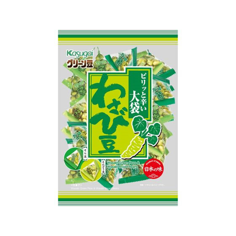 春日井製菓 グリーン豆 大袋わさび豆 240g 1袋※軽（ご注文単位1袋）【直送品】