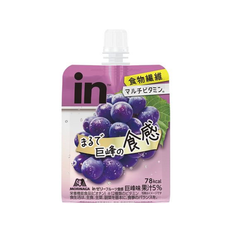 森永製菓 inゼリー フルーツ食感 巨峰 150g 1個※軽（ご注文単位1個）【直送品】