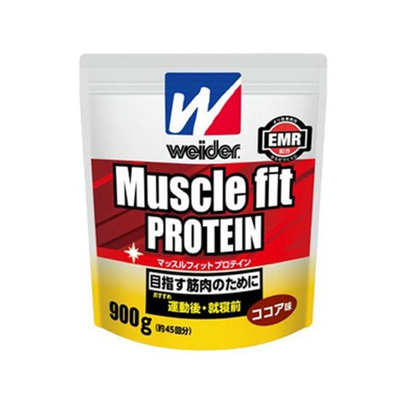 森永製菓 ウイダー マッスルフィットプロテイン ココア 900g 1個※軽（ご注文単位1個）【直送品】