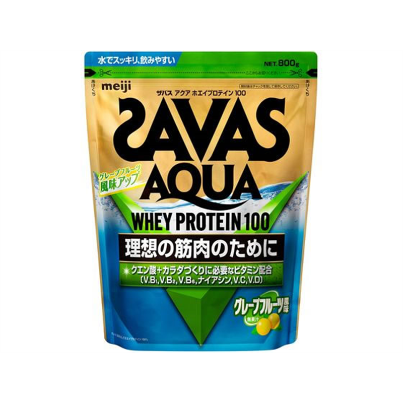 明治 ザバス アクア ホエイプロテイン100 グレープフルーツ風味 800g 1個※軽（ご注文単位1個）【直送品】