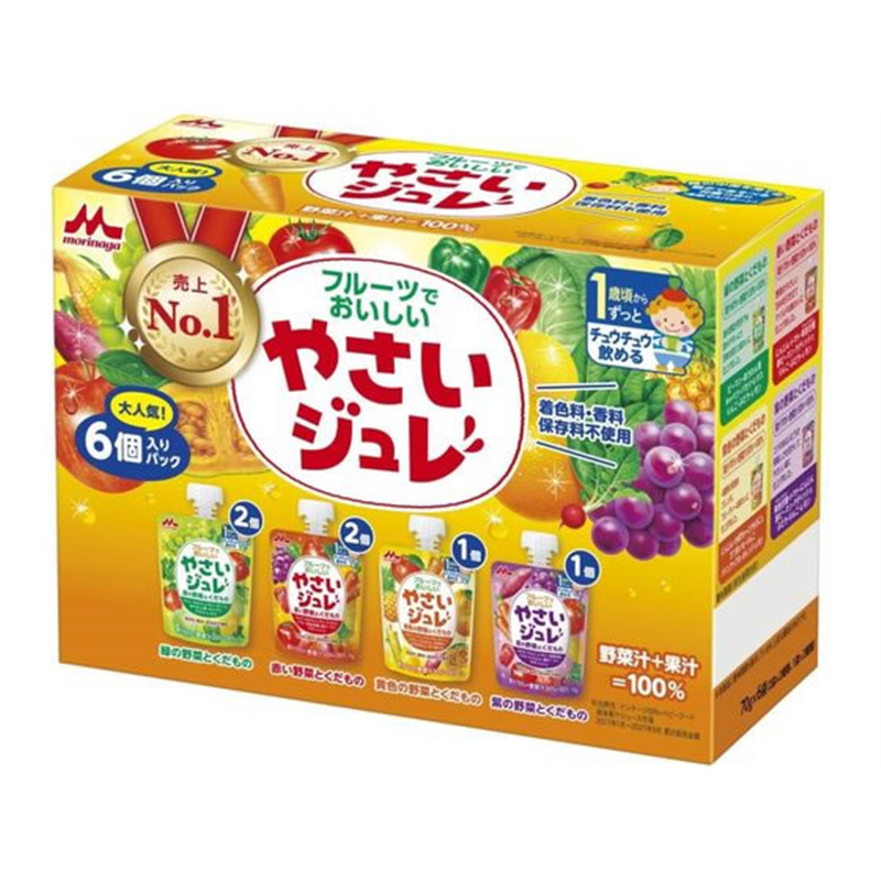 森永乳業 やさいジュレ 6個入りパック 1箱※軽（ご注文単位1箱）【直送品】