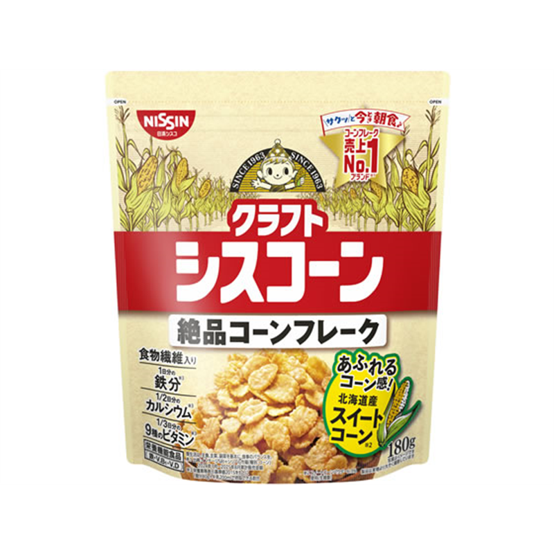 日清シスコ クラフトシスコーン 180g 1袋※軽（ご注文単位1袋）【直送品】
