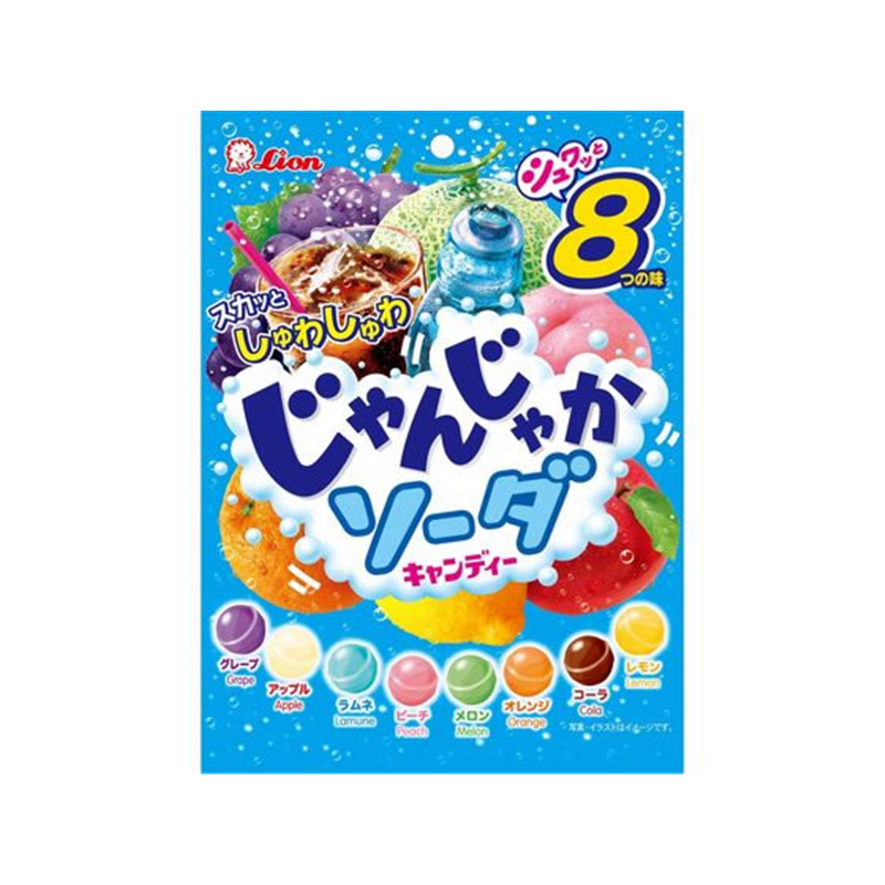 ライオン菓子 じゃんじゃかソーダ 114g 1個※軽（ご注文単位1個）【直送品】