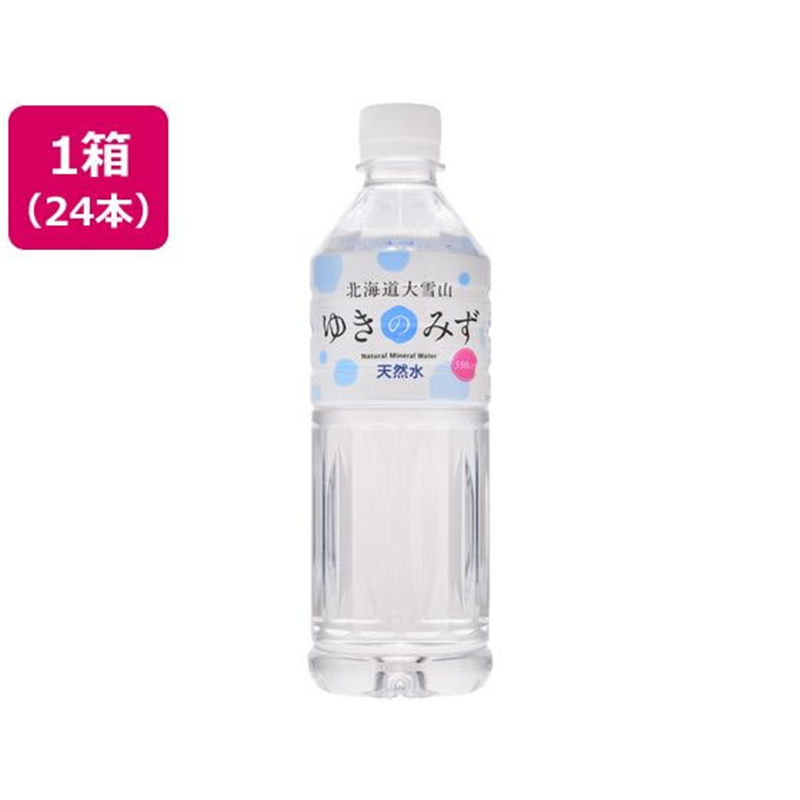 北海道大雪山 ゆきのみず 550mL 24本 1箱※軽（ご注文単位1箱）【直送品】