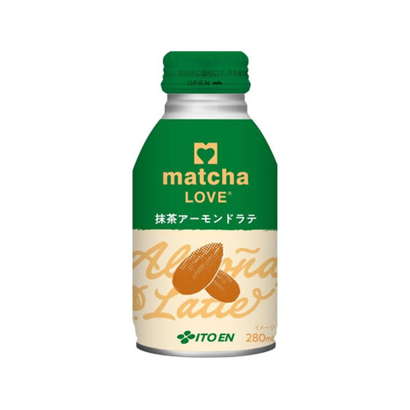 伊藤園 matcha LOVE ボトル缶 抹茶アーモンドラテ 280mL 1本※軽（ご注文単位1本）【直送品】