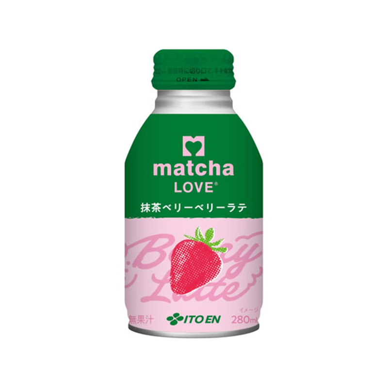 伊藤園 matcha LOVE ボトル缶 抹茶ベリーベリーラテ 280mL 1本※軽（ご注文単位1本）【直送品】