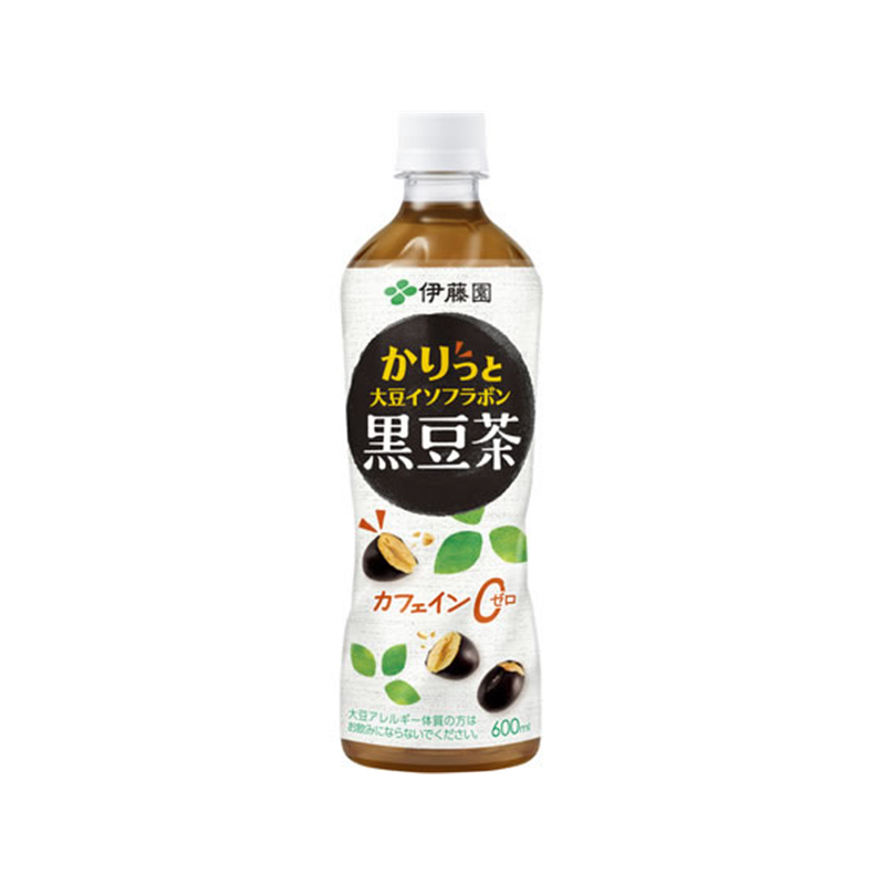 伊藤園 かりっと大豆イソフラボン 黒豆茶 600mL 1本※軽（ご注文単位1本）【直送品】
