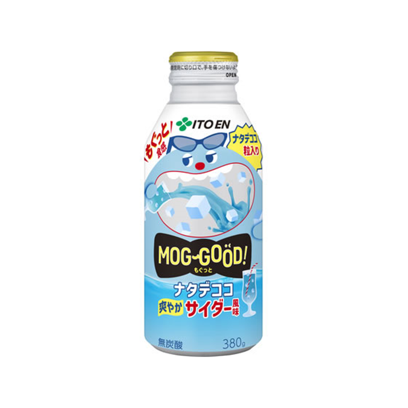 伊藤園 もぐっと ナタデココ爽やかサイダー風味ボトル缶 380g 1本※軽（ご注文単位1本）【直送品】