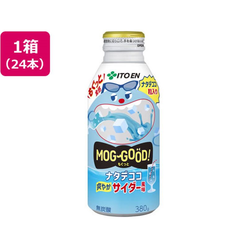 伊藤園 もぐっと ナタデココ爽やかサイダー風味ボトル缶 380g× 1箱※軽（ご注文単位1箱）【直送品】