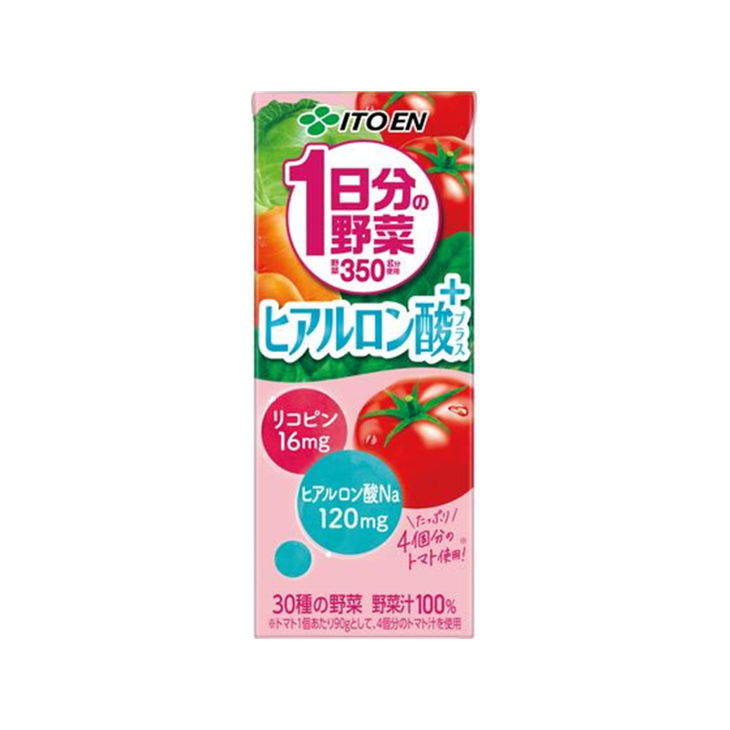 伊藤園 1日分の野菜 ヒアルロン酸プラス 200mL 1本※軽（ご注文単位1本）【直送品】