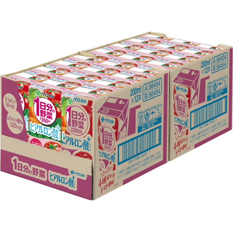 伊藤園 1日分の野菜 ヒアルロン酸プラス 200mL×24本 1箱※軽(ご注文単位1箱)【直送品】