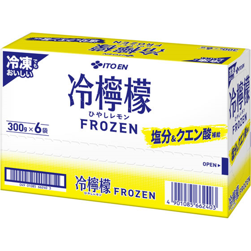 伊藤園 冷檸檬 パウチ 冷凍対応 300g×6個 1箱※軽(ご注文単位1箱)【直送品】