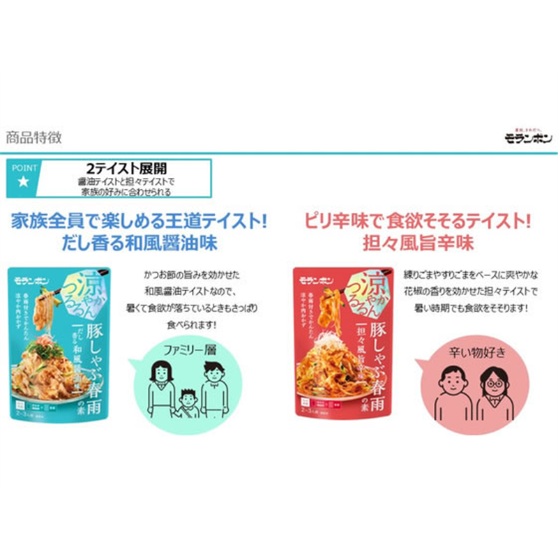 モランボン 豚しゃぶ春雨の素 担々風旨辛味 1袋※軽(ご注文単位1袋)【直送品】