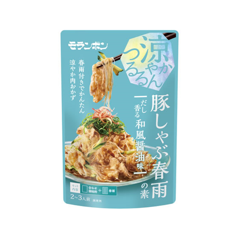 モランボン 豚しゃぶ春雨の素 だし香る和風醤油味 1袋※軽（ご注文単位1袋）【直送品】