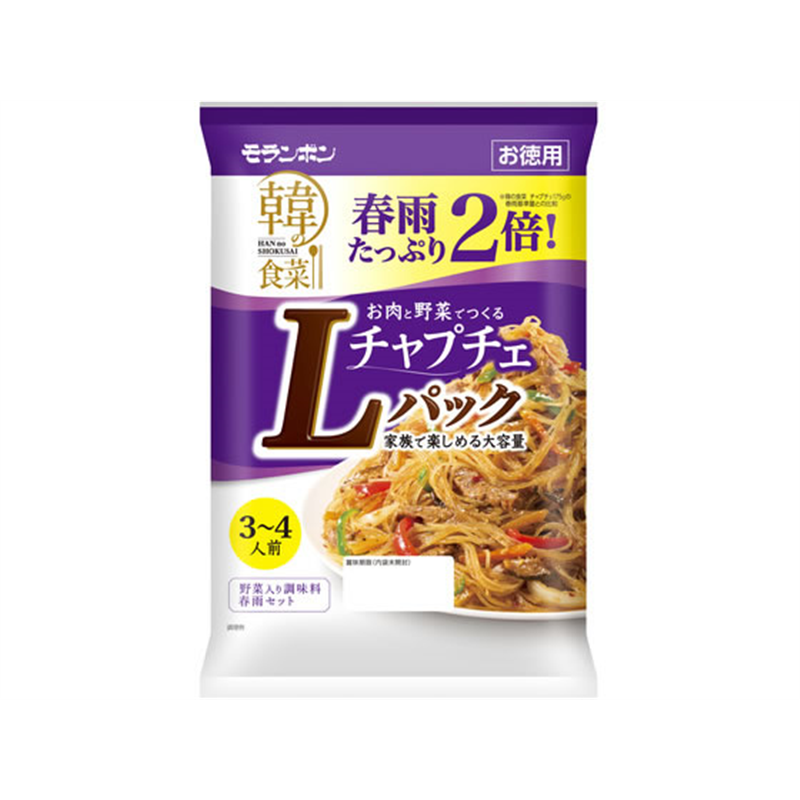 モランボン 韓の食菜 チャプチェ Lパック 3～4人前 1袋※軽（ご注文単位1袋）【直送品】