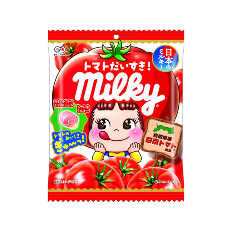 不二家 トマトだいすき!ミルキー袋 1個※軽(ご注文単位1個)【直送品】