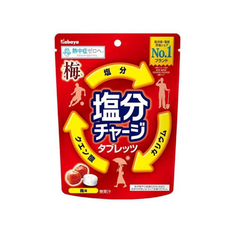 カバヤ食品 塩分チャージタブレッツ 梅 1袋※軽(ご注文単位1袋)【直送品】