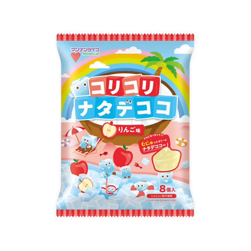 マンナンライフ コリコリナタデココ りんご味 1袋※軽（ご注文単位1袋）【直送品】