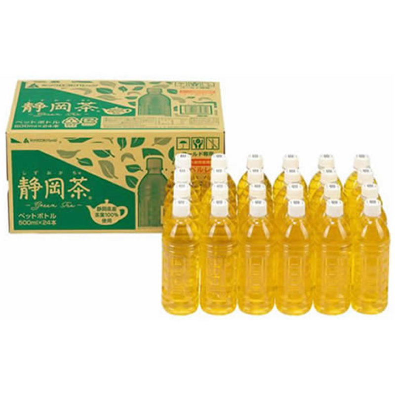 ミツウロコ 静岡茶 静岡県産茶葉100％使用 ラベルレス 500mL×4 1セット※軽（ご注文単位1セット）【直送品】