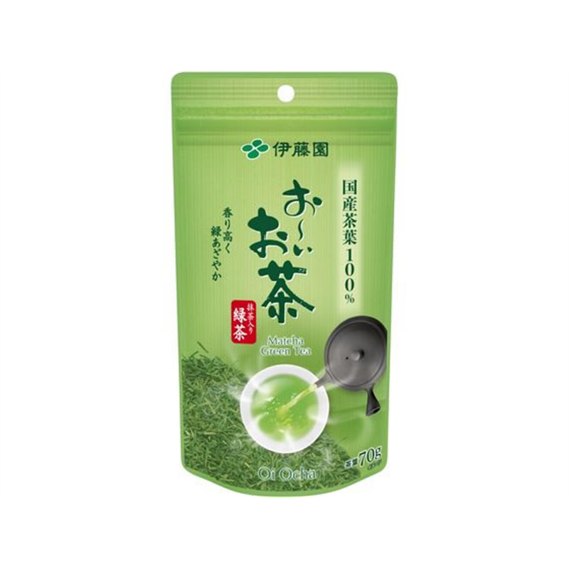 伊藤園 抹茶入りお～いお茶 70g 1袋※軽（ご注文単位1袋）【直送品】