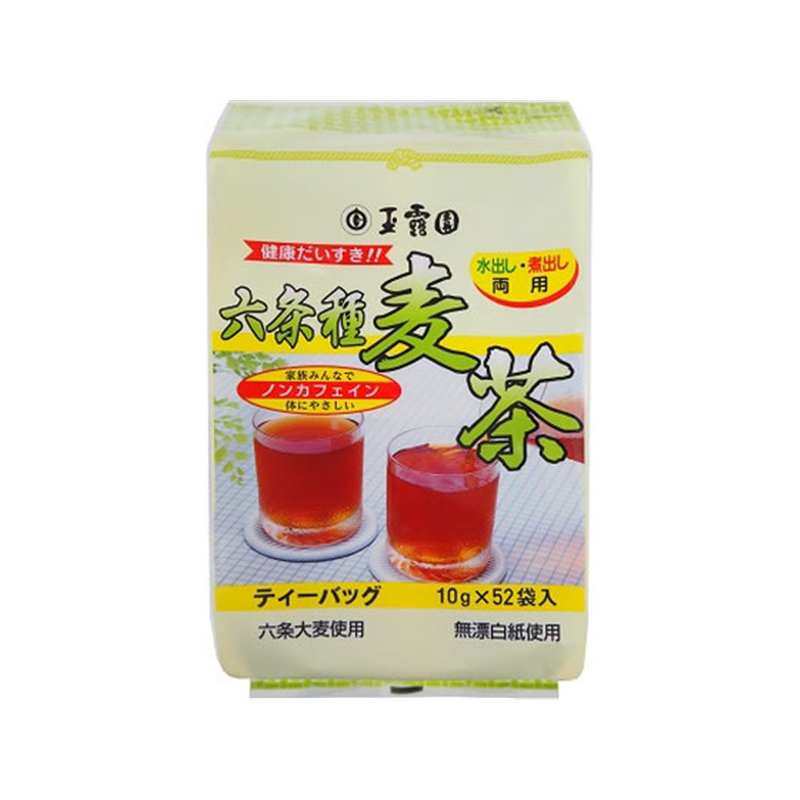 玉露園 六条種麦茶 52袋入 1パック※軽（ご注文単位1パック）【直送品】