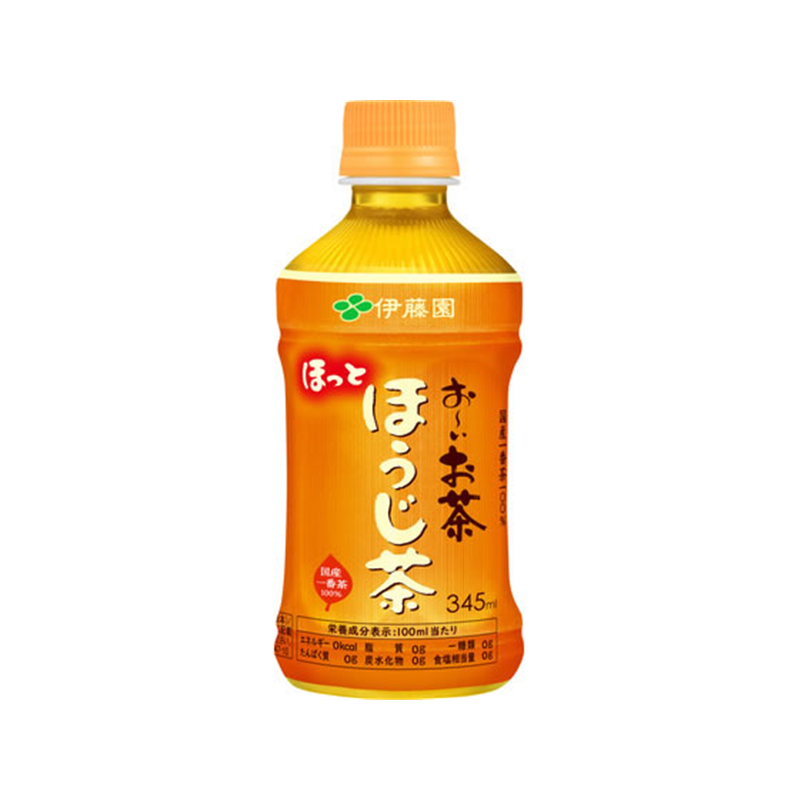 伊藤園 お～いお茶 ほうじ茶 加温機対応 345mL 1本※軽（ご注文単位1本）【直送品】