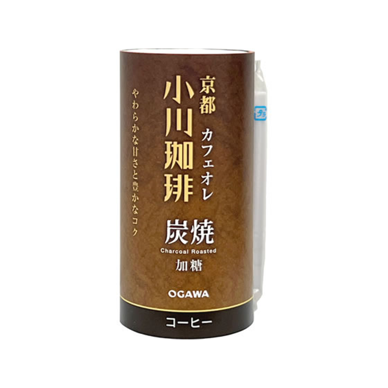 小川珈琲 京都 小川珈琲 炭焼珈琲 カフェオレ 加糖 195g 1本※軽（ご注文単位1本）【直送品】