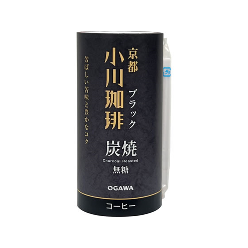 小川珈琲 京都 小川珈琲 炭焼珈琲 ブラック 無糖 195g 1本※軽（ご注文単位1本）【直送品】