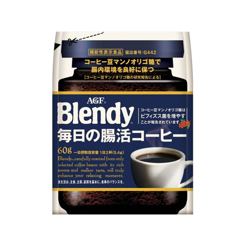 AGF ブレンディ 毎日の腸活コーヒー 袋 60g 1袋※軽(ご注文単位1袋)【直送品】