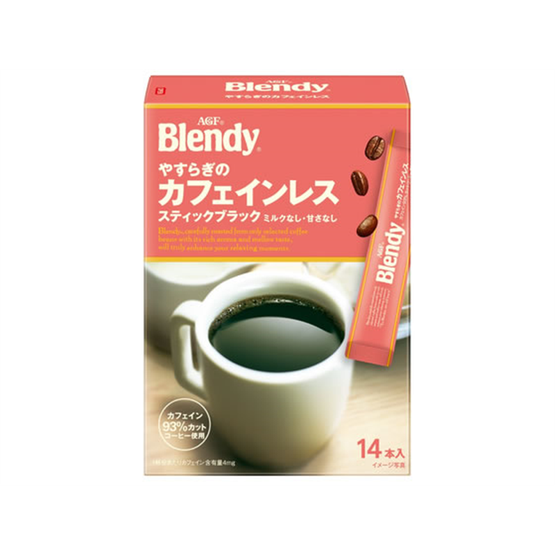 AGF ブレンディ やすらぎのカフェインレス 14本 1箱※軽(ご注文単位1箱)【直送品】